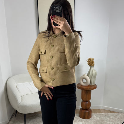 VESTE EN TWEED CAMEL ROMY