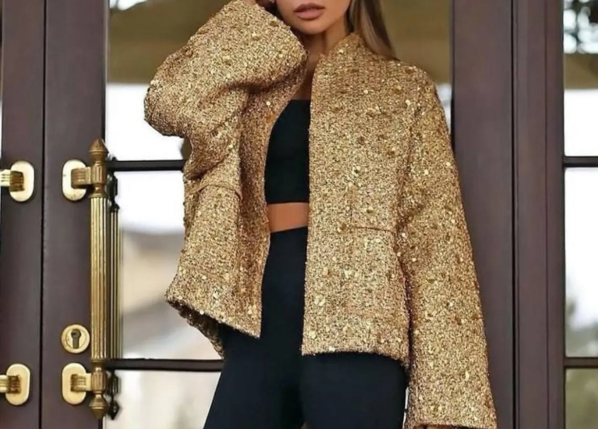 Gold Bombers Jacket