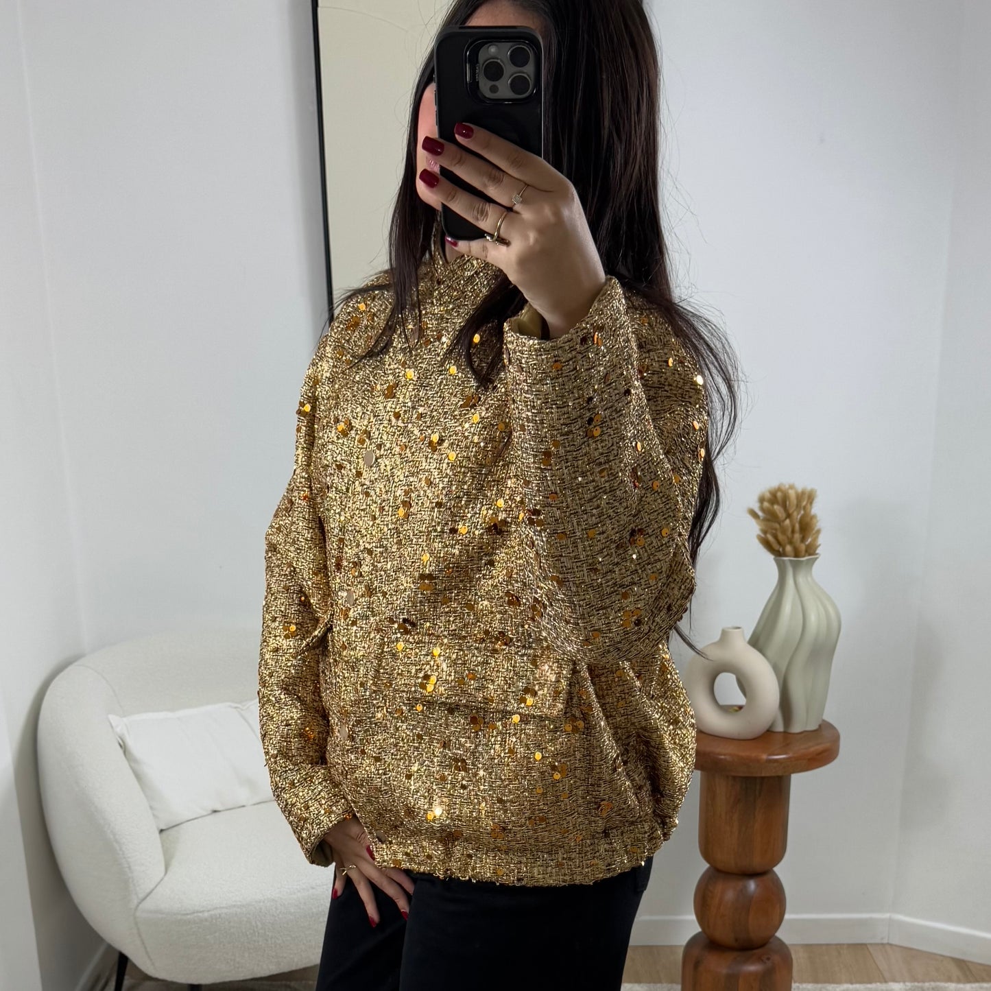 Gold Bombers Jacket