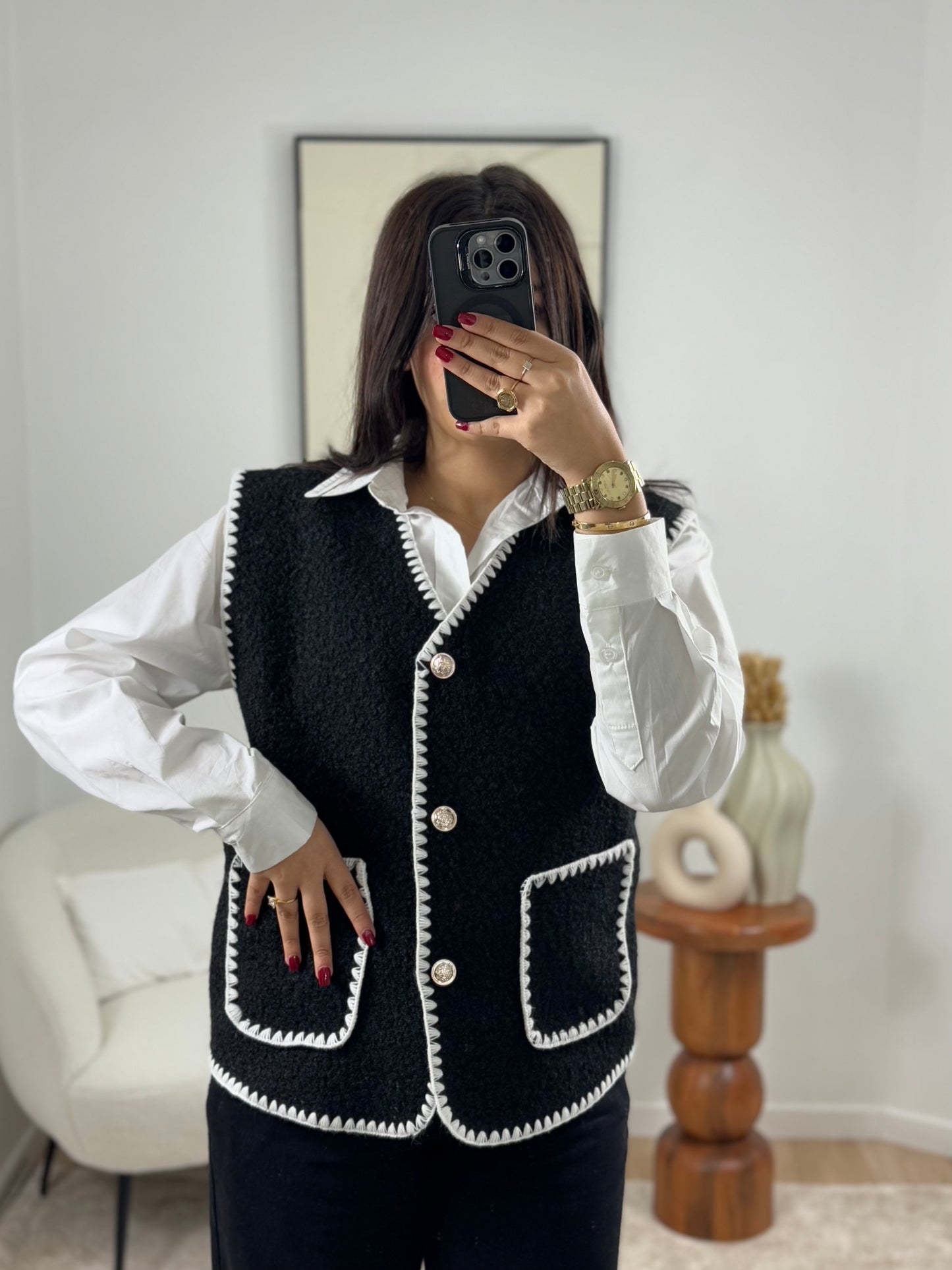 GILET NOIR MARIA