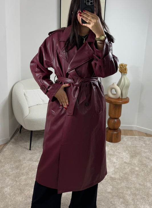 TRENCH COAT BORDEAUX