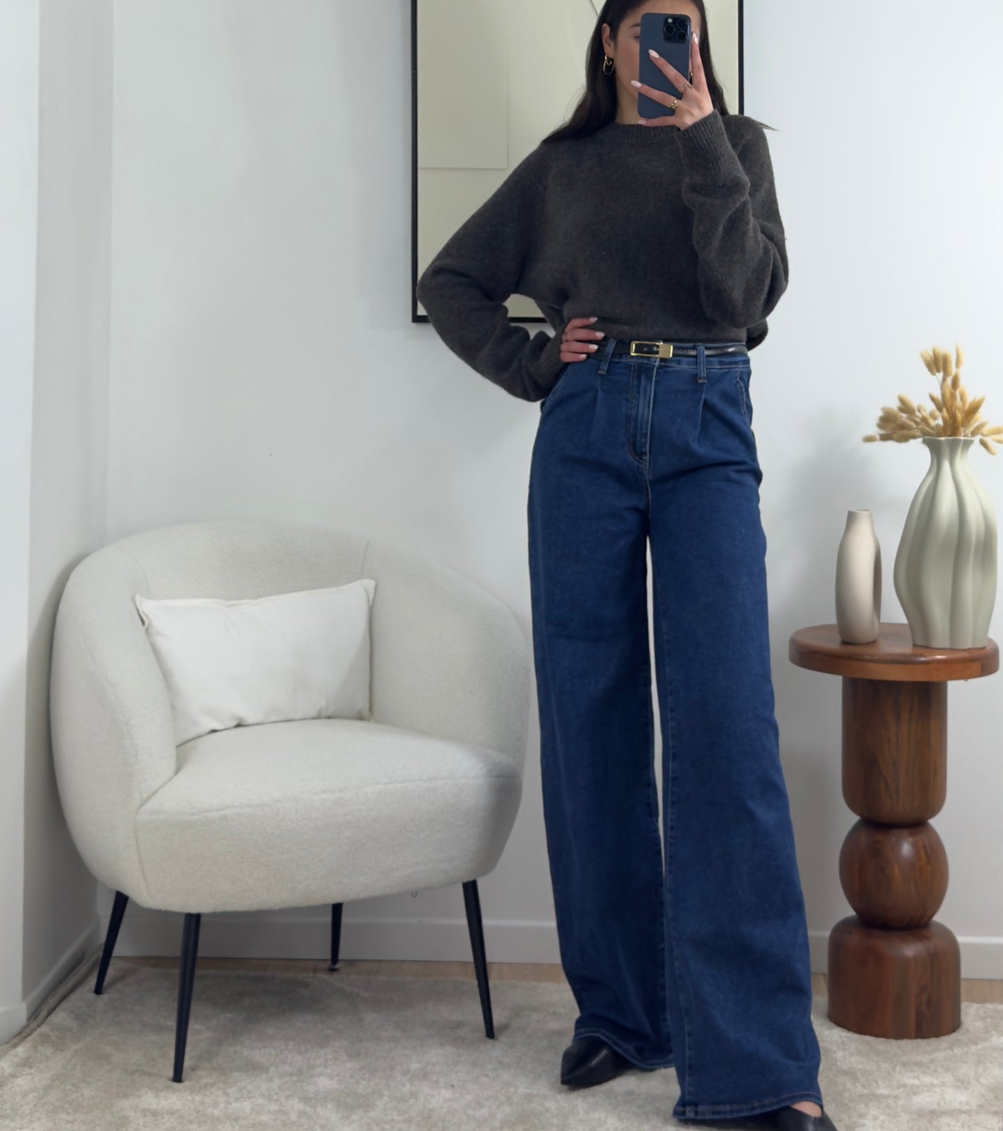 JEAN WIDE LEG LONG MEL