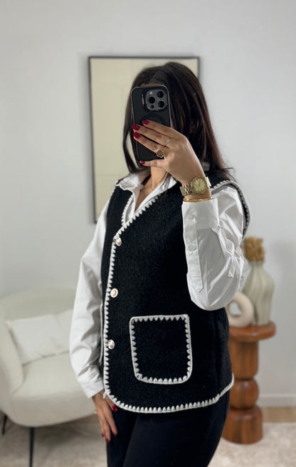 GILET NOIR MARIA