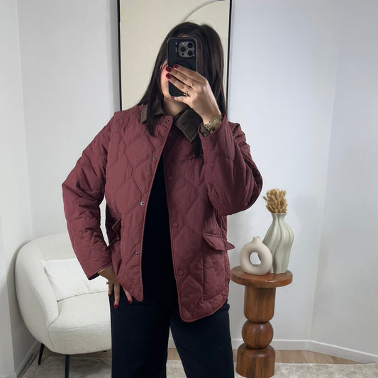 VESTE MATELASSÉE BORDEAUX ISABELLA