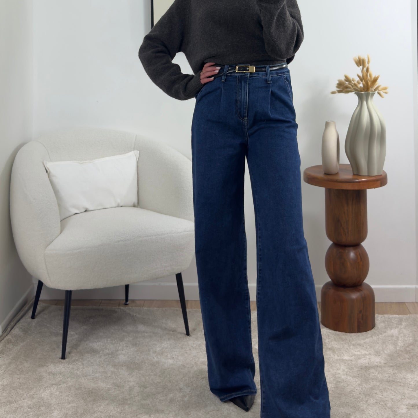 JEAN WIDE LEG LONG MEL