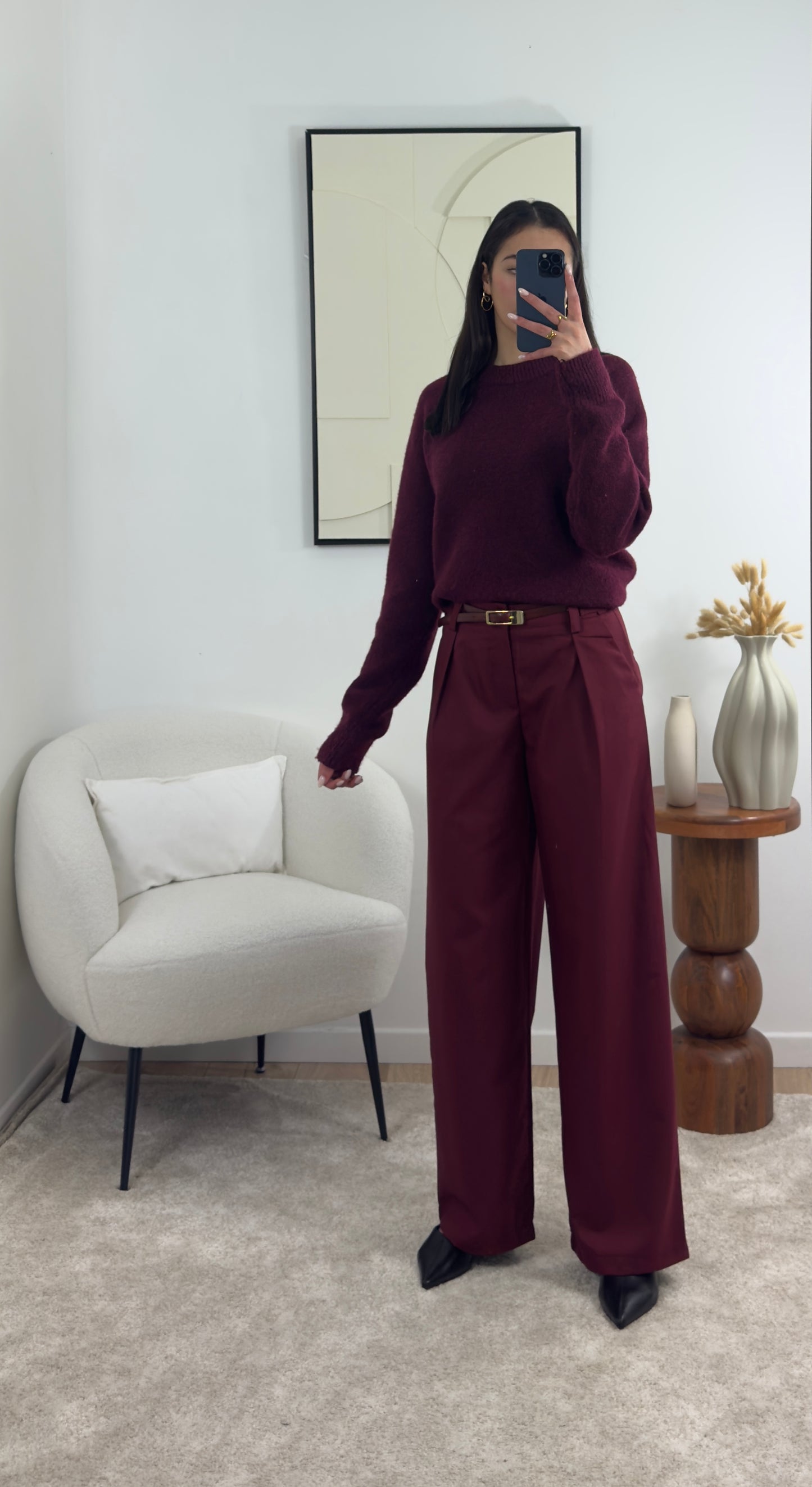 LILY BORDEAUX-HOSE