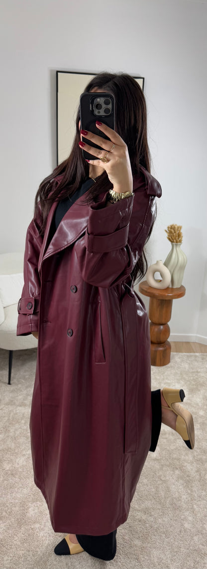 TRENCH COAT BORDEAUX